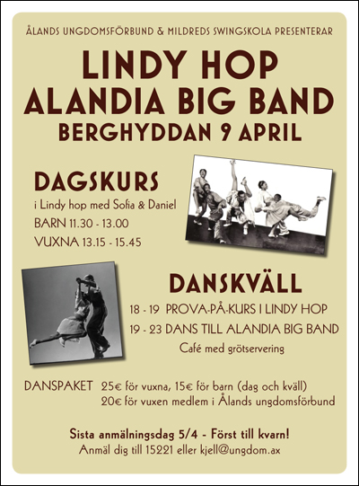 Mildreds swingskola och Alandia Big Band